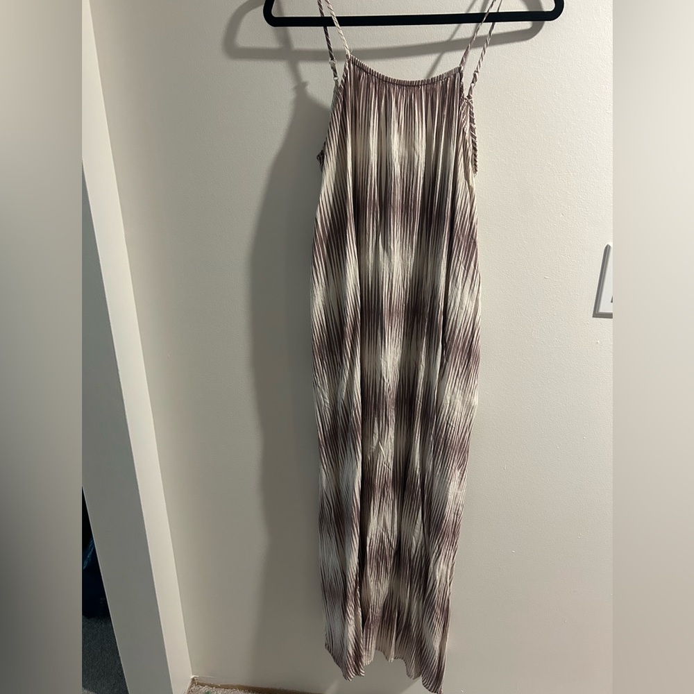 a new day Purple and White Striped Dress